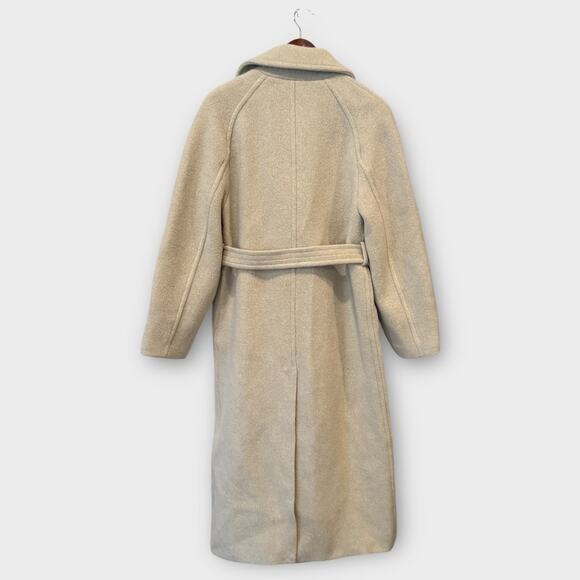 MANGO Manteco Wool Belted Oversize Wool Blend Coat Size Medium - Picture 7 of 15